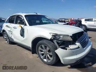 2005 Infiniti FX35 with VIN JNRAS08W55X204394, listed as a IAAI auction lot 42047153 with 171,508 mi miles. Bid and sale history available at carsss.com. Image 1.