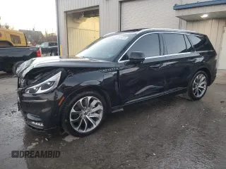 2020 Lincoln Aviator Grand Touring with VIN 5LMYJ8XY5LGL33874, listed as a Copart auction lot 78814574 with 78,697 mi miles and Non repairable. Bid and sale history available at DreamBid. Image 1.