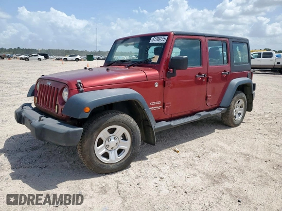 2012 Jeep Wrangler Unlimited Sport RHD with VIN 1C4BJWKG3CL230718, listed as a Copart auction lot 61789775 with Not provided miles and Clean title. Bid and sale history available at DreamBid. Image 1.