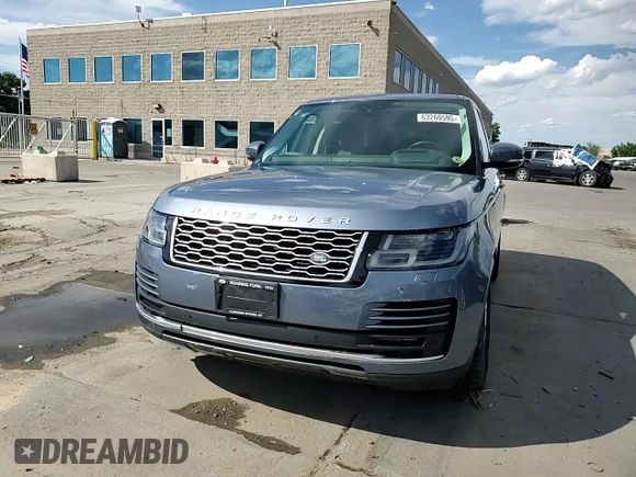 2019 Land Rover Range Rover HSE with VIN SALGS2SV8KA525147, listed as a Copart auction lot 63260595 with 47,219 mi miles and Salvage title. Bid and sale history available at DreamBid. Image 14.