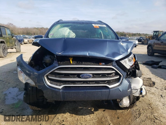 2022 Ford EcoSport SE with VIN MAJ6S3GL0NC464830, listed as a Copart auction lot 48701805 with 23,361 mi miles and Salvage Title. Bid and sale history available at DreamBid. Image 5.