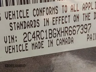 2017 Chrysler Pacifica Touring L with VIN 2C4RC1BGXHR667397, listed as a IAAI auction lot 42085117 with 63,996 mi miles and . Bid and sale history available at DreamBid. Image 9.