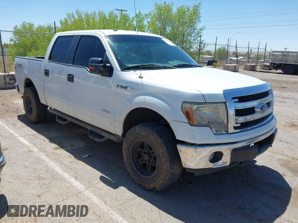 2013 Ford F-150 XL with VIN 1FTFW1ET1DFC20347, listed as a IAAI auction lot 42067294 with 168,596 mi miles. Bid and sale history available at carsss.com. Image 1.
