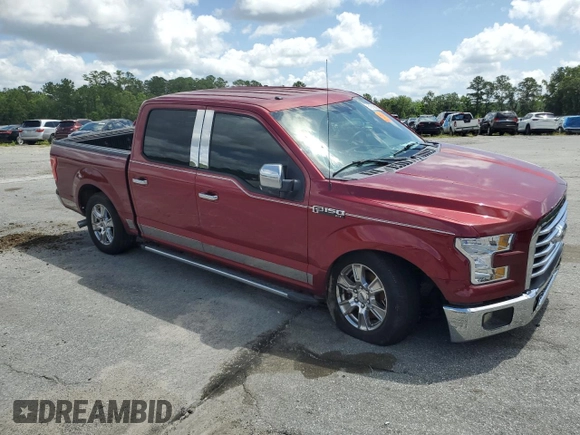 2015 Ford F-150 XL with VIN 1FTEW1CF2FKE96734, listed as a Copart auction lot 61216835 with 77,726 mi miles and Salvage title. Bid and sale history available at DreamBid. Image 4.