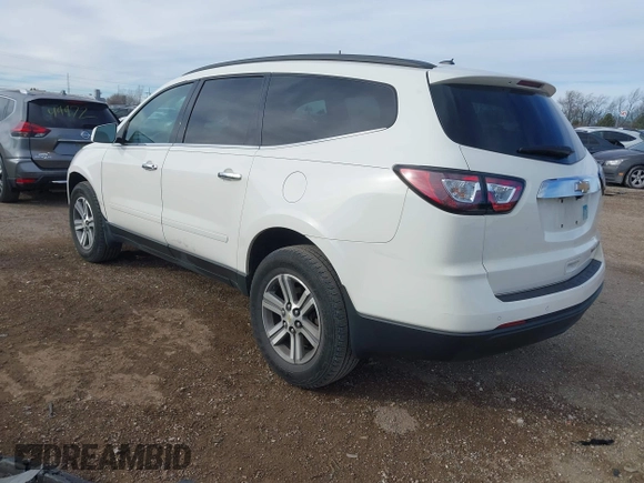 2015 Chevrolet Traverse LT with VIN 1GNKRGKD6FJ154083, listed as a IAAI auction lot 41423604 with 147,724 mi miles. Bid and sale history available at carsss.com. Image 3.