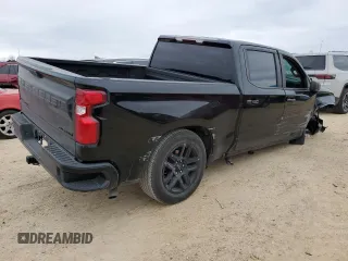 2022 Chevrolet Silverado 1500 Custom with VIN 3GCPABEK6NG528646, listed as a Copart auction lot 44184345 with 53,102 mi miles and Salvage Title. Bid and sale history available at DreamBid. Image 3.