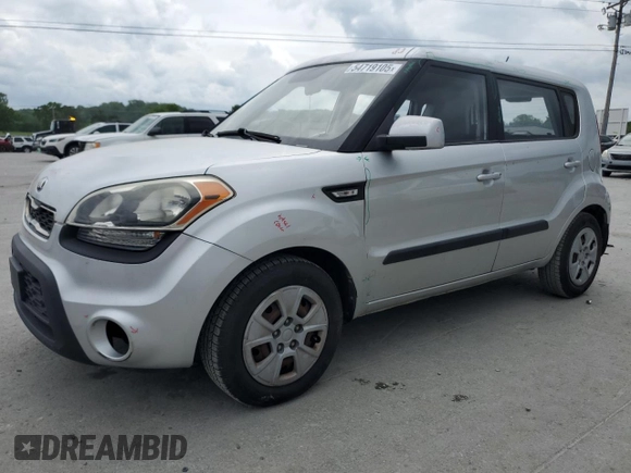 2013 Kia Soul with VIN KNDJT2A52D7529819, listed as a Copart auction lot 54719105 with 144,492 mi miles and Salvage Title. Bid and sale history available at DreamBid. Image 1.