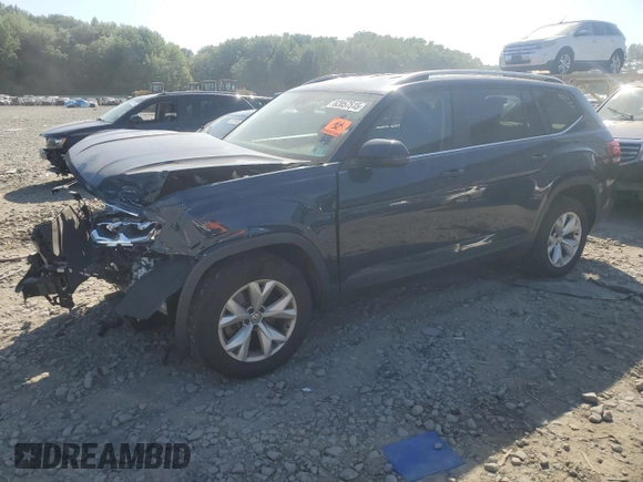 2018 Volkswagen Atlas SE with VIN 1V2KR2CA1JC505493, listed as a Copart auction lot 62057515 with 96,795 mi miles and Salvage title. Bid and sale history available at DreamBid. Image 1.
