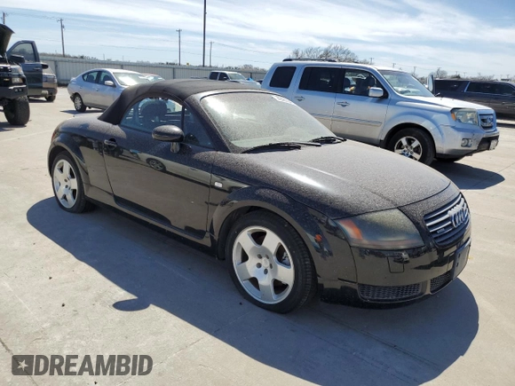 2001 Audi TT with VIN TRUUT28N611007055, listed as a Copart auction lot 49467645 with 56,689 mi miles and Non Repairable. Bid and sale history available at carsss.com. Image 4.