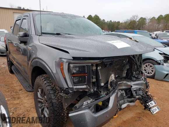 2023 Ford F-150 XL with VIN 1FTEW1E8XPFA72517, listed as a IAAI auction lot 41763300 with 1 mi miles. Bid and sale history available at carsss.com. Image 1.