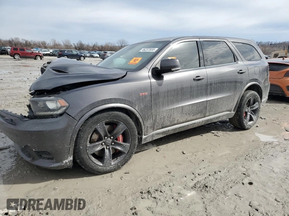 2018 Dodge Durango SRT with VIN 1C4SDJGJ5JC498181, listed as a Copart auction lot 46237655 with Not Provided miles and Salvage Title. Bid and sale history available at DreamBid. Image 1.