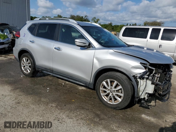 2017 Nissan Rogue S with VIN KNMAT2MT3HP551702, listed as a Copart auction lot 54748415 with 104,122 mi miles and Salvage Title. Bid and sale history available at carsss.com. Image 4.