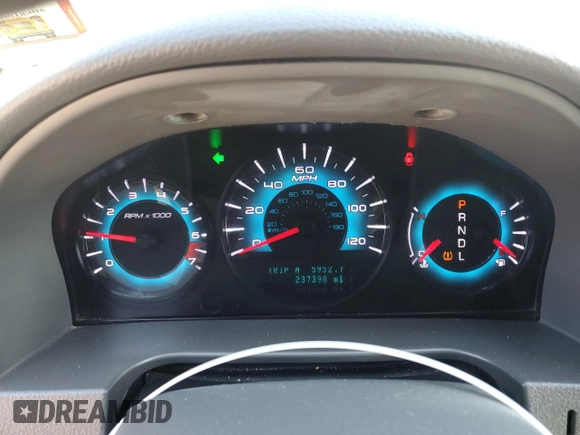 2012 Ford Fusion SE with VIN 3FAHP0HA6CR138972, listed as a Copart auction lot 57448985 with 237,398 mi miles and Salvage title. Bid and sale history available at DreamBid. Image 9.
