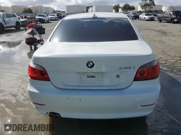 2008 BMW 5 Series 528i with VIN WBANU53538C111924, listed as a Copart auction lot 49463335 with 121,059 mi miles and Salvage Title. Bid and sale history available at carsss.com. Image 6.