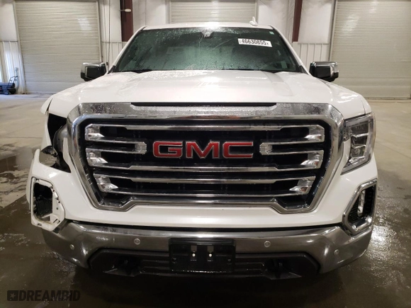 2019 GMC Sierra 1500 SLT with VIN 3GTU9DEL3KG166447, listed as a Copart auction lot 46630855 with 51,279 mi miles and Salvage Title. Bid and sale history available at carsss.com. Image 5.