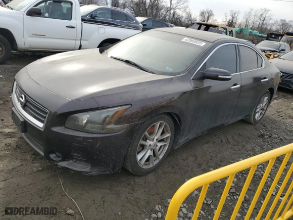 2011 Nissan Maxima 3.5 S with VIN 1N4AA5AP9BC817307, listed as a Copart auction lot 42969855 with 132,875 mi miles and Salvage Title. Bid and sale history available at carsss.com. Image 1.