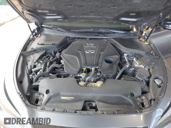 2020 Infiniti Q50 3.0t LUXE with VIN JN1EV7ARXLM254991, listed as a IAAI auction lot 41688390 with 55,873 mi miles. Bid and sale history available at carsss.com. Image 10.