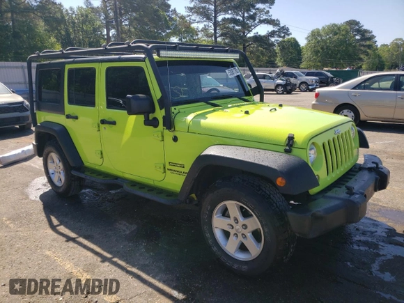 2016 Jeep Wrangler Unlimited Sport with VIN 1C4BJWDG8GL335001, listed as a Copart auction lot 53081785 with 91,533 mi miles and Salvage Title. Bid and sale history available at DreamBid. Image 4.