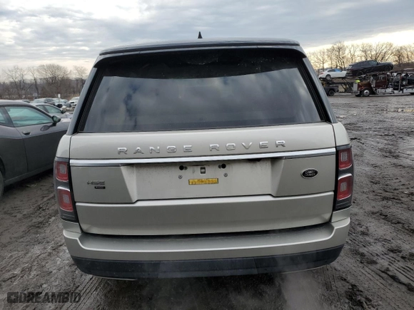 2020 Land Rover Range Rover HSE with VIN SALGS2RU4LA599454, listed as a Copart auction lot 46345355 with 39,898 mi miles and Salvage Title. Bid and sale history available at carsss.com. Image 6.