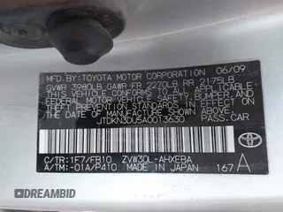 2010 Toyota Prius II z VIN JTDKN3DU5A0013630, wystawiony jako IAAI lot #42475038 z przebiegiem 182 174 mil mil oraz . Historia ofert i sprzedaży dostępna na DreamBid. Obrazek 9.