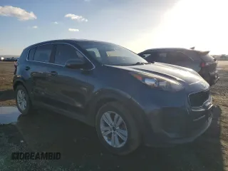 2017 Kia Sportage LX with VIN KNDPM3AC2H7165760, listed as a Copart auction lot 48180215 with 80,238 mi miles and Salvage Title. Bid and sale history available at carsss.com. Image 4.