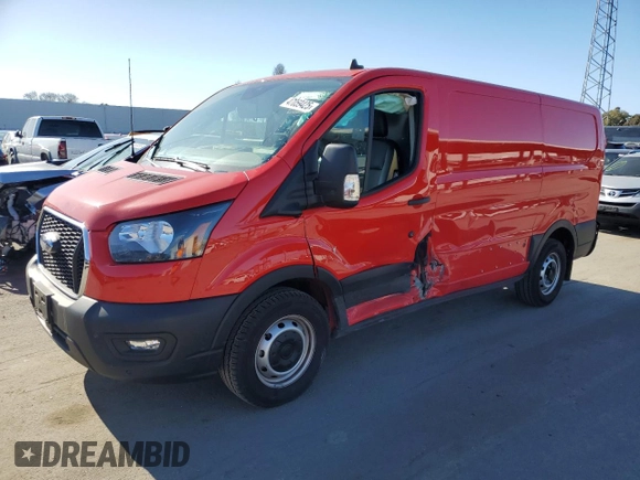 2024 Ford Transit Cargo with VIN 1FTYE1Y85RKA14658, listed as a Copart auction lot 47059425 with 8,418 mi miles and Clean Title. Bid and sale history available at carsss.com. Image 1.