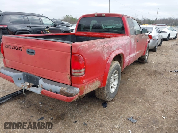 2002 Dodge Dakota Sport with VIN 1B7GL32XX2S558947, listed as a IAAI auction lot 41538339 with 126,150 mi miles. Bid and sale history available at carsss.com. Image 4.