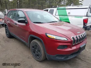 2014 Jeep Cherokee Sport with VIN 1C4PJLAB1EW143038, listed as a IAAI auction lot 41730028 with 96,444 mi miles. Bid and sale history available at carsss.com. Image 1.