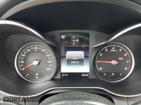 2018 Mercedes-Benz C 300 with VIN WDDWJ4KB6JF676292, listed as a Copart auction lot 62071375 with 89,615 mi miles and Salvage title. Bid and sale history available at DreamBid. Image 9.