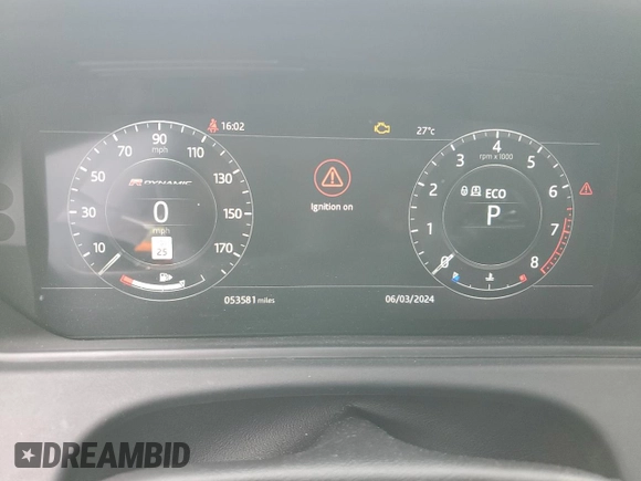 2018 Land Rover Range Rover Velar R-Dynamic SE with VIN SALYL2RV7JA741870, listed as a Copart auction lot 45358664 with 53,581 mi miles. Bid and sale history available at carsss.com. Image 9.