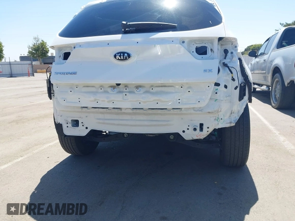 2021 Kia Sportage EX with VIN KNDPNCAC3M7886337, listed as a IAAI auction lot 42257589 with 45,216 mi miles and . Bid and sale history available at DreamBid. Image 19.