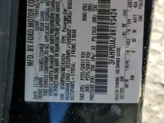 2011 Ford Fusion SEL with VIN 3FAHP0JA7BR193424, listed as a Copart auction lot 41810125 with 176,466 mi miles and Salvage Title. Bid and sale history available at DreamBid. Image 14.