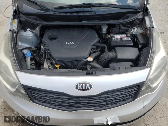 2014 Kia Rio LX with VIN KNADM4A38E6384696, listed as a Copart auction lot 58718174 with 121,760 mi miles and Salvage Title. Bid and sale history available at DreamBid. Image 11.
