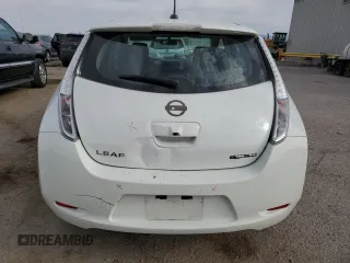 2015 Nissan LEAF SV with VIN 1N4AZ0CP1FC323120, listed as a Copart auction lot 50378055 with 26,612 mi miles and Salvage Title. Bid and sale history available at carsss.com. Image 6.
