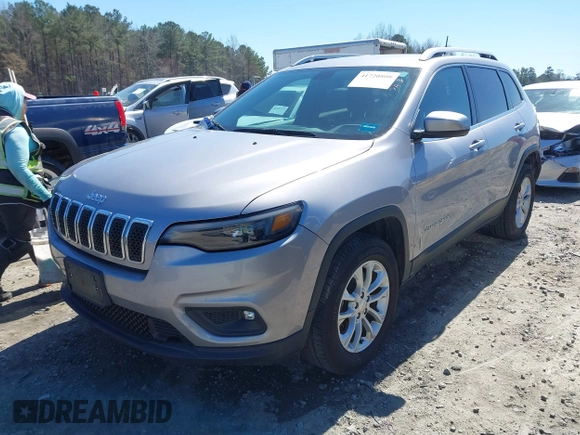 2019 Jeep Cherokee Latitude with VIN 1C4PJMCB0KD105214, listed as a IAAI auction lot 41720808 with 50,080 mi miles. Bid and sale history available at carsss.com. Image 20.