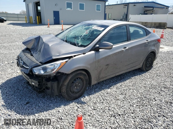 2017 Hyundai Accent SE with VIN KMHCT4AE3HU369599, listed as a Copart auction lot 52248735 with 130,807 mi miles and Salvage Title. Bid and sale history available at carsss.com. Image 1.