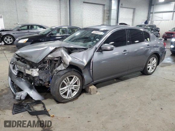 2011 Infiniti G25 x with VIN JN1DV6AR4BM651276, listed as a Copart auction lot 43564085 with 132,576 mi miles and Salvage Title. Bid and sale history available at DreamBid. Image 1.