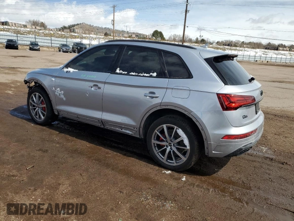2024 Audi Q5 S line Premium Plus with VIN WA1E2AFY2R2130229, listed as a Copart auction lot 49924335 with 2,856 mi miles and Salvage title. Bid and sale history available at DreamBid. Image 2.