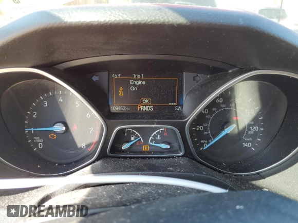 2018 Ford Focus SE with VIN 1FADP3FE3JL269987, listed as a Copart auction lot 48895035 with 109,463 mi miles and Salvage Title. Bid and sale history available at carsss.com. Image 9.