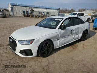 2021 Audi A4 S line Premium Plus with VIN WAUEAAF40MN003702, listed as a Copart auction lot 47108135 with Not Provided miles and Salvage Title. Bid and sale history available at DreamBid. Image 1.