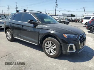 2023 Audi Q5 S line Premium with VIN WA1GAAFY9P2155489, listed as a Copart auction lot 58023625 with 18,513 mi miles and Salvage title. Bid and sale history available at DreamBid. Image 4.
