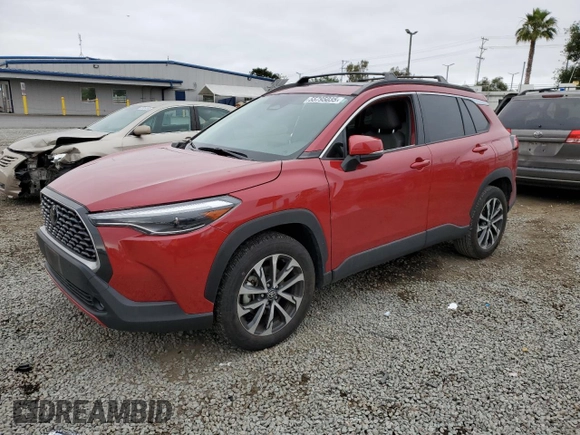 2023 Toyota Corolla Cross XLE с VIN 7MUDAAAGXPV069730, выставлен на аукционе Copart как лот 55795035 с пробегом 26 368 миль миль и Списание • Salvage title. История ставок и продаж доступна на DreamBid. Изображение 1.