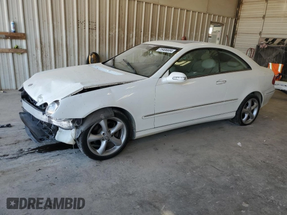 2005 Mercedes-Benz CLK 320 with VIN WDBTJ65J05F163135, listed as a Copart auction lot 75406684 with 170,089 mi miles and Salvage Title. Bid and sale history available at DreamBid. Image 1.
