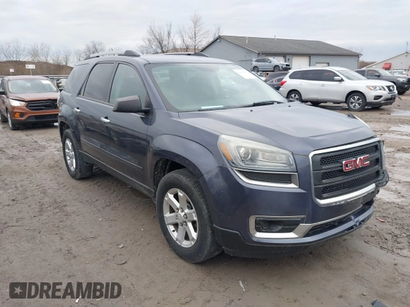 2014 GMC Acadia SLE with VIN 1GKKRPKD6EJ143211, listed as a IAAI auction lot 41839592 with 148,688 mi miles. Bid and sale history available at carsss.com. Image 1.