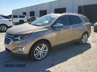 2018 Chevrolet Equinox Premier with VIN 3GNAXNEX8JL347865, listed as a Copart auction lot 47297705 with 139,970 mi miles and Salvage Title. Bid and sale history available at carsss.com. Image 1.