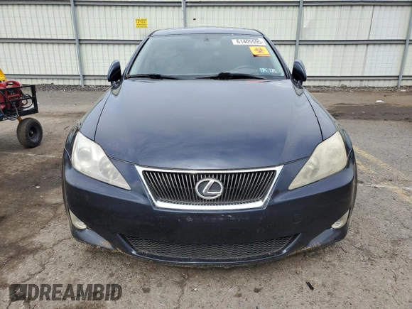 2006 Lexus IS 250 with VIN JTHCK262X62005682, listed as a Copart auction lot 61405595 with Not provided miles and Salvage title. Bid and sale history available at DreamBid. Image 5.