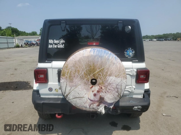 2020 Jeep Wrangler Unlimited Rubicon z VIN 1C4HJXFG8LW244882, wystawiony jako Copart lot #59293225 z przebiegiem 36 061 mil mil oraz Szkoda całkowita • Salvage title. Historia ofert i sprzedaży dostępna na DreamBid. Obrazek 6.