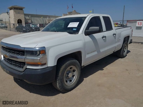 2019 Chevrolet Silverado 1500 LD Work Truck with VIN 2GCVKNEC7K1160643, listed as a IAAI auction lot 41838712 with 72,343 mi miles. Bid and sale history available at carsss.com. Image 2.