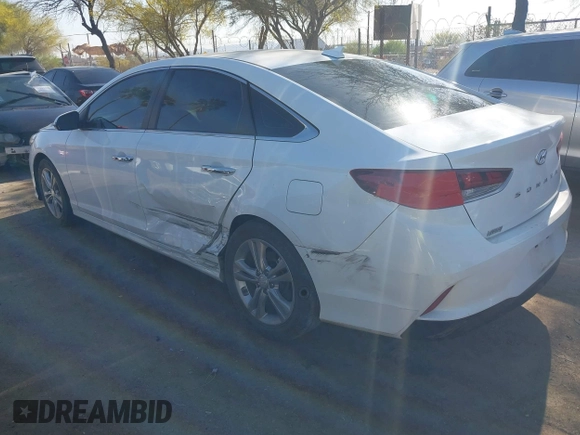 2018 Hyundai Sonata SEL with VIN 5NPE34AF5JH597271, listed as a IAAI auction lot 42001502 with 59,533 mi miles and . Bid and sale history available at DreamBid. Image 3.