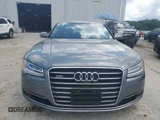 2015 Audi A8 4.0T with VIN WAU32AFD5FN040395, listed as a Copart auction lot 60909515 with 79,379 mi miles and Salvage title. Bid and sale history available at DreamBid. Image 5.